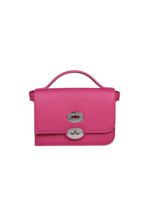 Other Designers Zanellato Ella Cachemire Blandine Handbag In Fuchsia Color Leather
