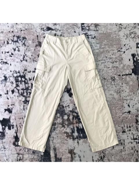 Other Designers Uniqlo Cotton Baggy Style Cream White Cargo Pants