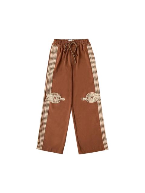 Song for the Mute Song for the Mute Appliqué Relaxed Lounge Pant 'Brown'