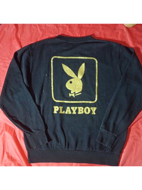 Vintage Playboy Sweater Glitter Bunny Logo