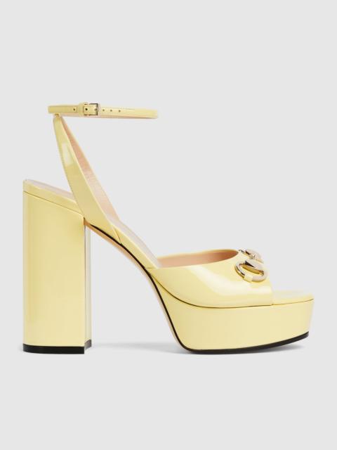 GUCCI Women's Horsebit platform sandal