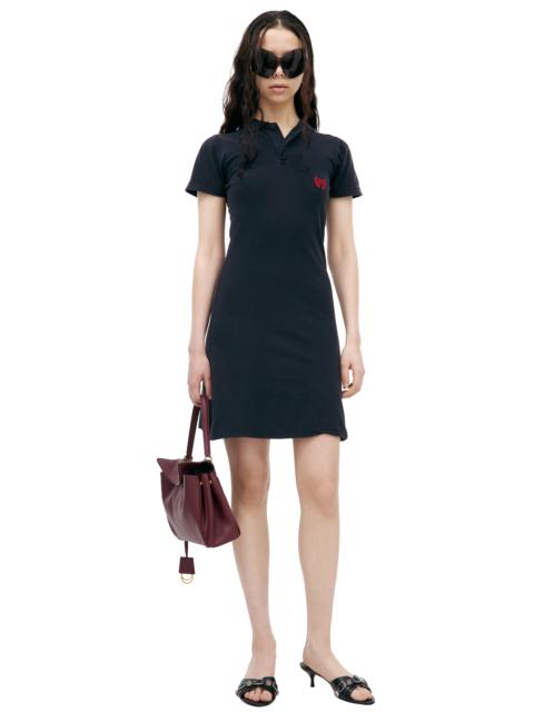 BALENCIAGA POLO DRESS WITH EMBROIDERY