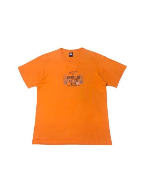 Stüssy Vintage 90s Stussy Hawaiian Nation 1898 USA Single Stitch L