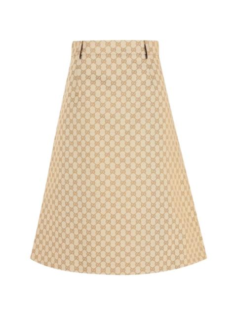 GUCCI Gucci Women Gg Cotton Midi Skirt
