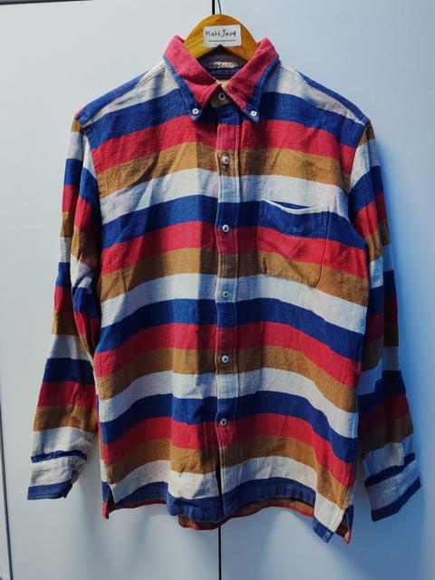 Other Designers Vintage Sugar Cane Flannel Button Up Shirt Multicolour Rare