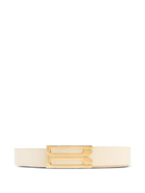 Victoria Beckham logo-buckle leather belt