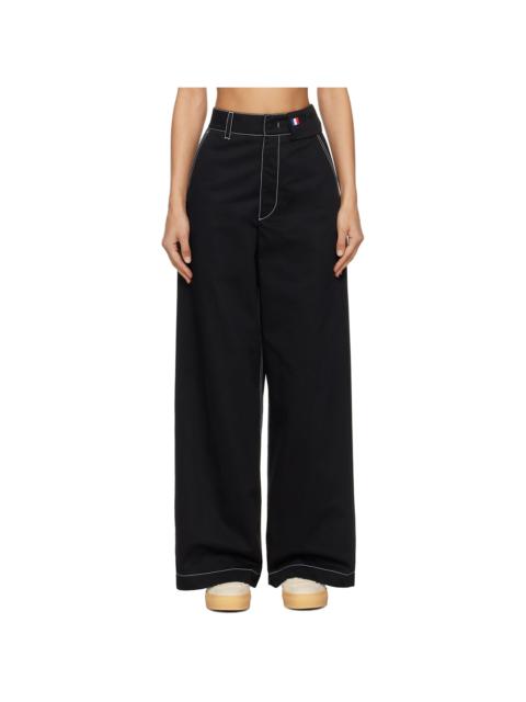 Moncler Moncler x Palm Angels Black Contrast Trousers