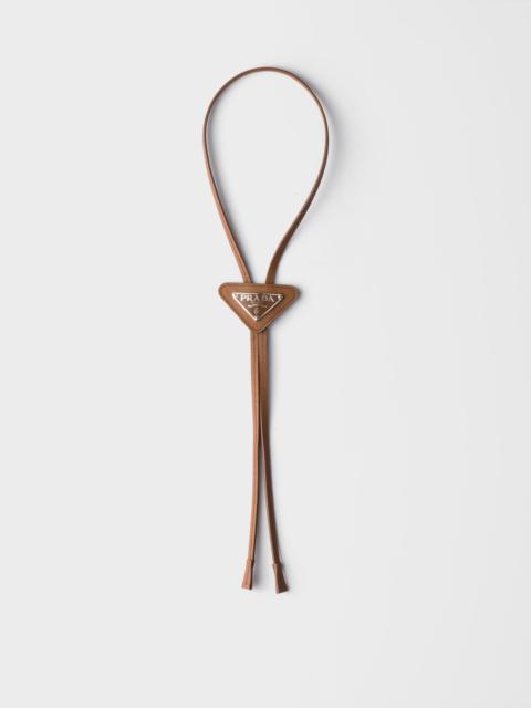 Prada Saffiano leather bolo tie