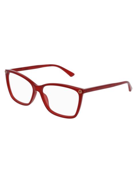 GUCCI Gucci Demo Rectangular Ladies Eyeglasses GG0025O 004 56