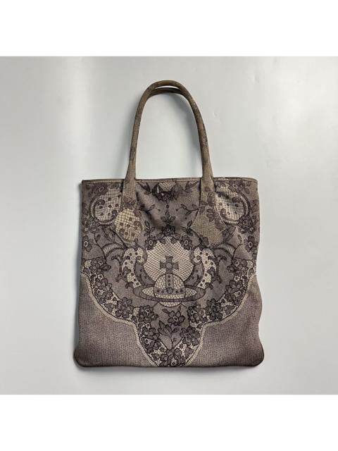 Vivienne Westwood ARCHIVE Vivienne Westwood Trompe L'oeil Lace Orb Tote Bag