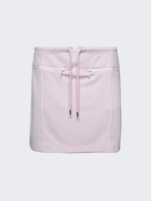 courrèges Tracksuit Interlock Mini Skirt Powder Pink