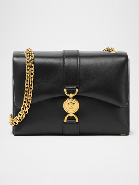 Kleio Flap Leather Chain Shoulder Bag