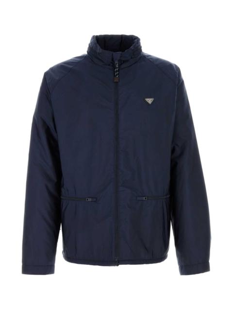 Prada Prada Men Navy Blue Re-Nylon Jacket