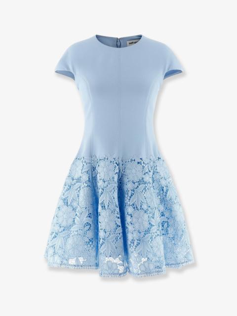 self-portrait Self Portrait Crepe Lace Mini Dress
