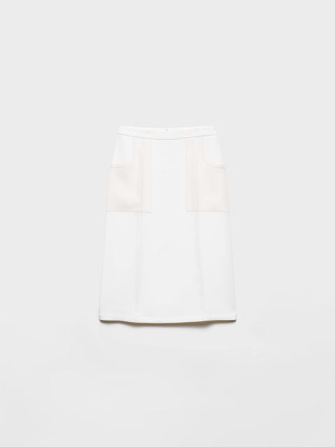 Prada Compact sablé skirt