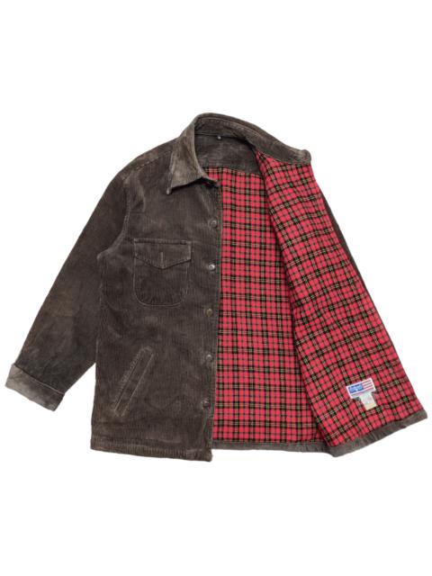 Other Designers Japanese Brand - Vintage Bobson Corduroy Chore Jacket Button Up