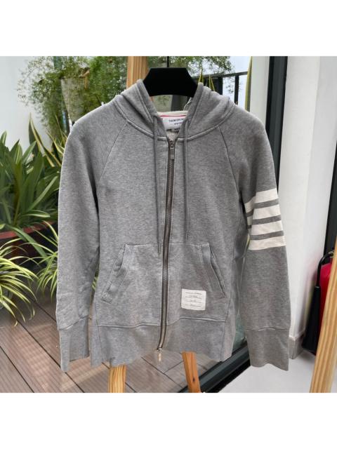 Thom Browne THOM BROWNE 4-BAR FRENCH TERRY GREY JACKET SIZE 1
