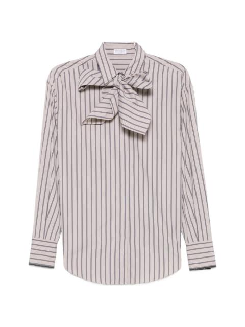 Brunello Cucinelli Brunello Cucinelli Women Striped Cotton Shirt