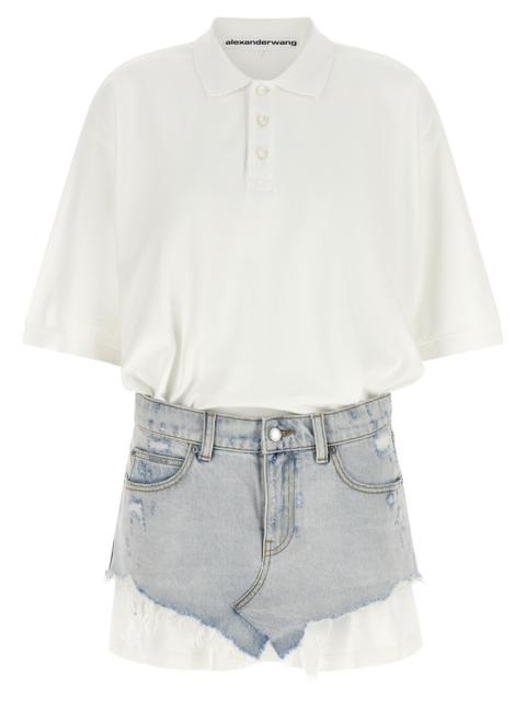 Alexander Wang Alexander Wang Women Denim Skirt Polo Dress
