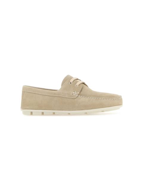 Sand Suede Driver Loafers