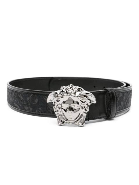 Versace Man's Black+Black Ruthenium Belt Dcu4140