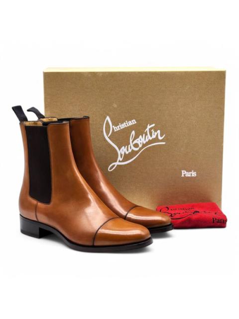 Christian Louboutin Christian Louboutin Antonio Chelsea Leather Boots - Brown EU 41.5 / US 8.5 $1350