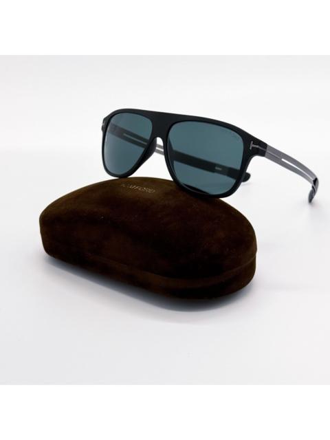 TOM FORD NEW TOM FORD TODD SUNGLASSES TF880 02V AVIATOR BLACK FT0880