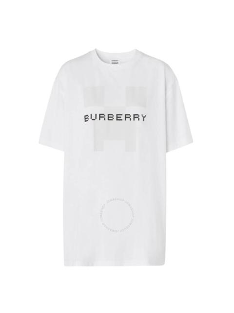 Burberry x Minecraft Logo Print Cotton Oversized T-shirt