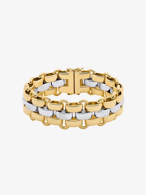MICHAEL KORS Two-Tone 3-Link Bracelet