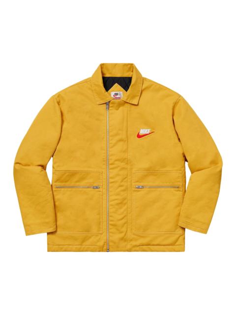Supreme Supreme x Nike Double Zip Quilted Work Jacket 'Mustard'