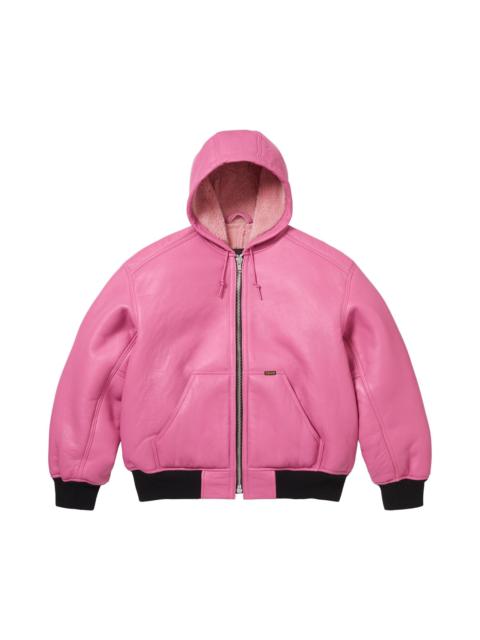 Supreme Supreme x Schott Shearling Hooded Work Jacket 'Pink'