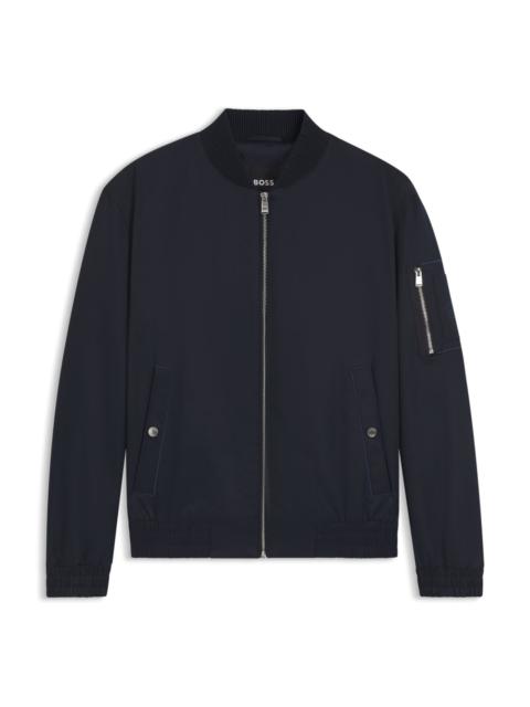 BOSS WATER-REPELLENT JACKET WITH DOUBLE B MONOGRAM TRIM