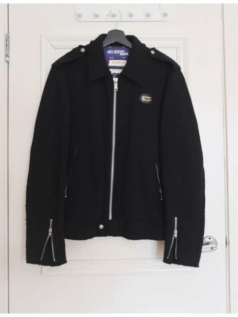 Comme Des Garçons Junya Watanabe x Comme des Garçons The Lewis Leather AVIAKIT collaboration leather jacket