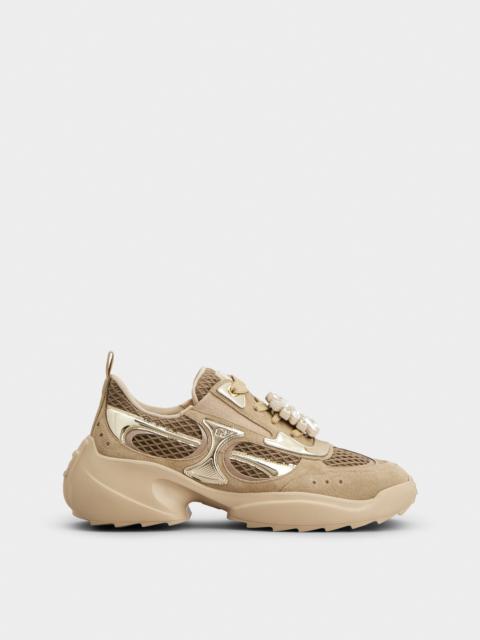 Viv' on the Run Sneakers in suede and fabric