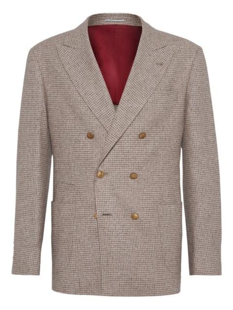 Brunello Cucinelli Wool And Silk Double-Breasted Jacket
