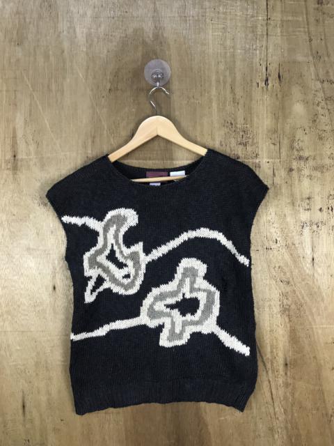 Other Designers Japanese Brand - Horthington Abstract Unknown Motive Knit Vest Distressed