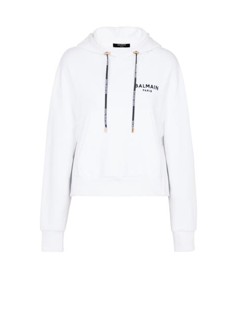 Flocked Balmain Paris hoodie