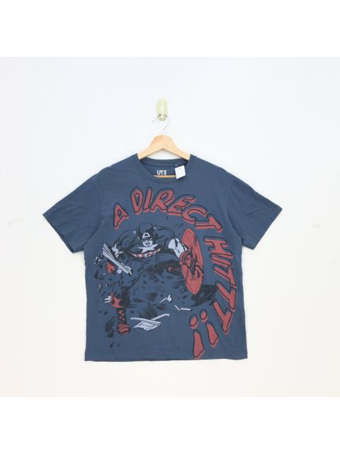 Other Designers Vintage - Vintage Captain America T Shirt Cartoon Marvel Tees