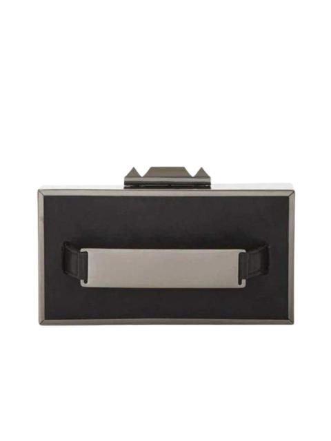 Other Designers BCBGMAXAZRIA - Black Sadie Box Clutch with Side Handle