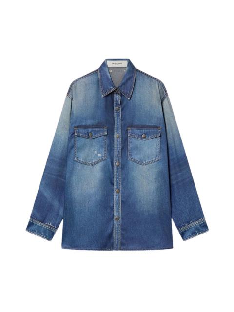 Golden Goose Denim Wash Patty Button Down