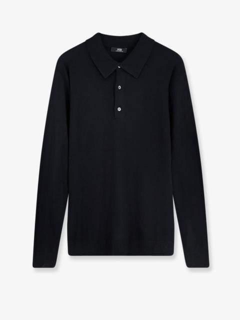 Other Designers Alpha-Studio Silk And Cashmere Polo Shirt