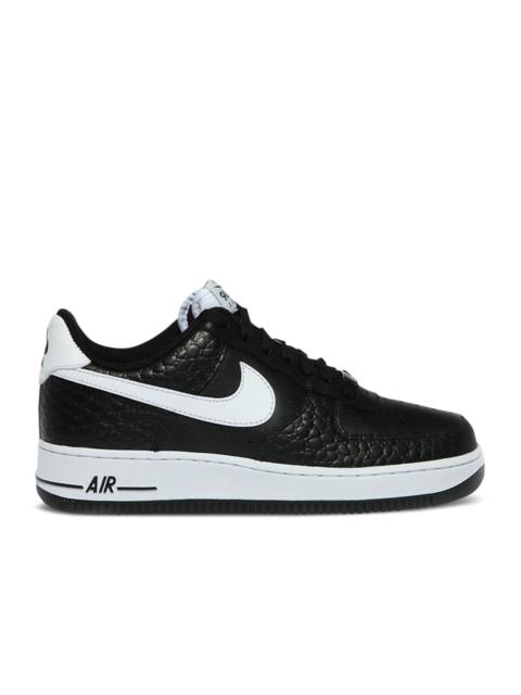 Nike AIR FORCE 1 '07 'CROCODILE SKIN - BLACK WHITE'