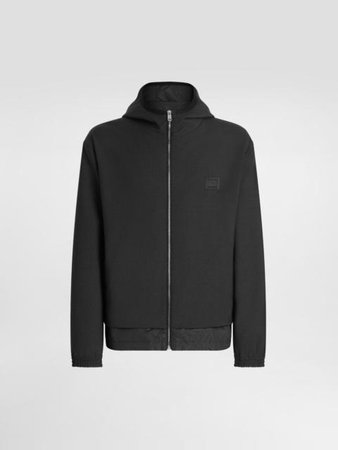 Dolce & Gabbana Wool canvas hooded jacket