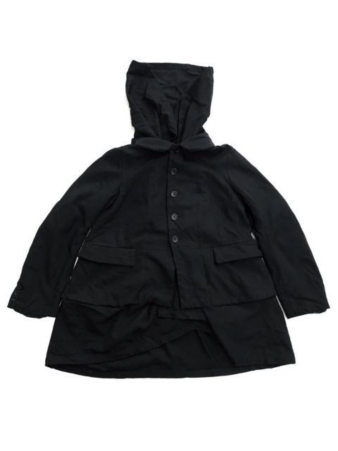 Comme Des Garçons Comme Des Garcons Black Hoodie Button Jacket