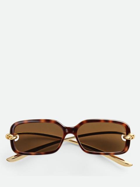 Bottega Veneta Knot Rectangular Sunglasses