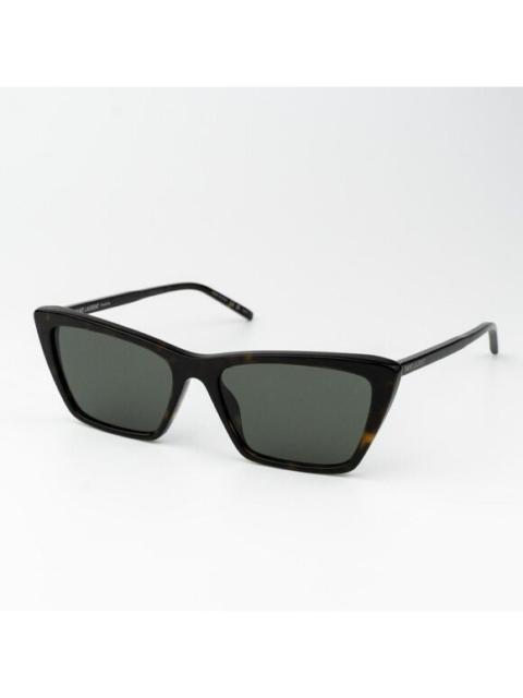 SAINT LAURENT Saint Laurent Men Sunglasses Havana Grey Cat Eye SL737 MICA THIN 002 BRAND NEW