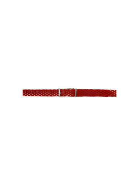 Bottega Veneta Red Macramé Belt