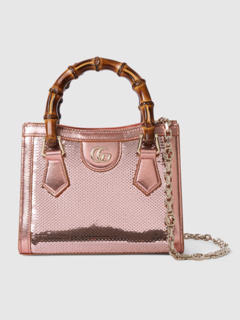 GUCCI Gucci Diana embroidered small tote bag