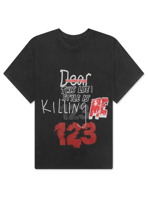 RRR123 KILLING ME S/S TEE - BLACK