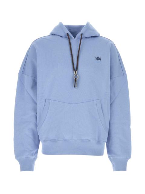 Loewe Loewe Men Light-Blue Cotton Sweatshirt